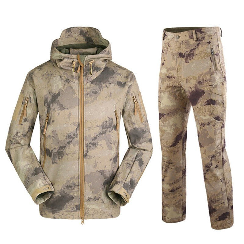 Outdoor Tactical Soft Camouflage Jacket Set