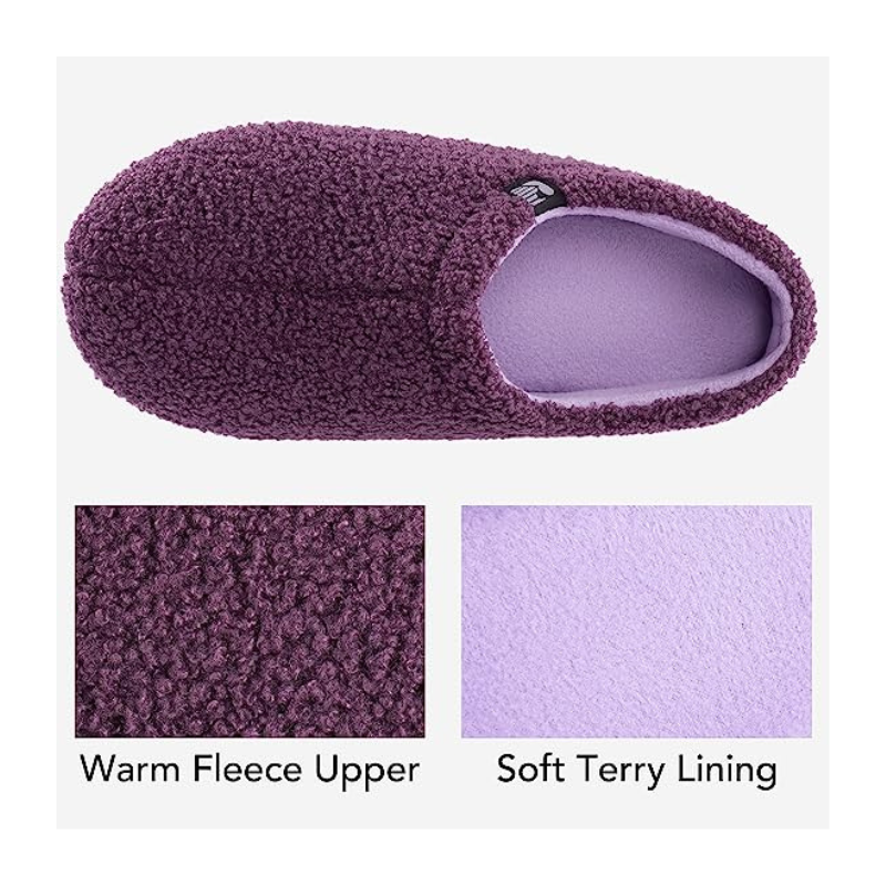 Teddy Fleece Closed Back Indoor Slipper