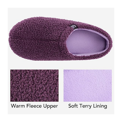 Teddy Fleece Closed Back Indoor Slipper