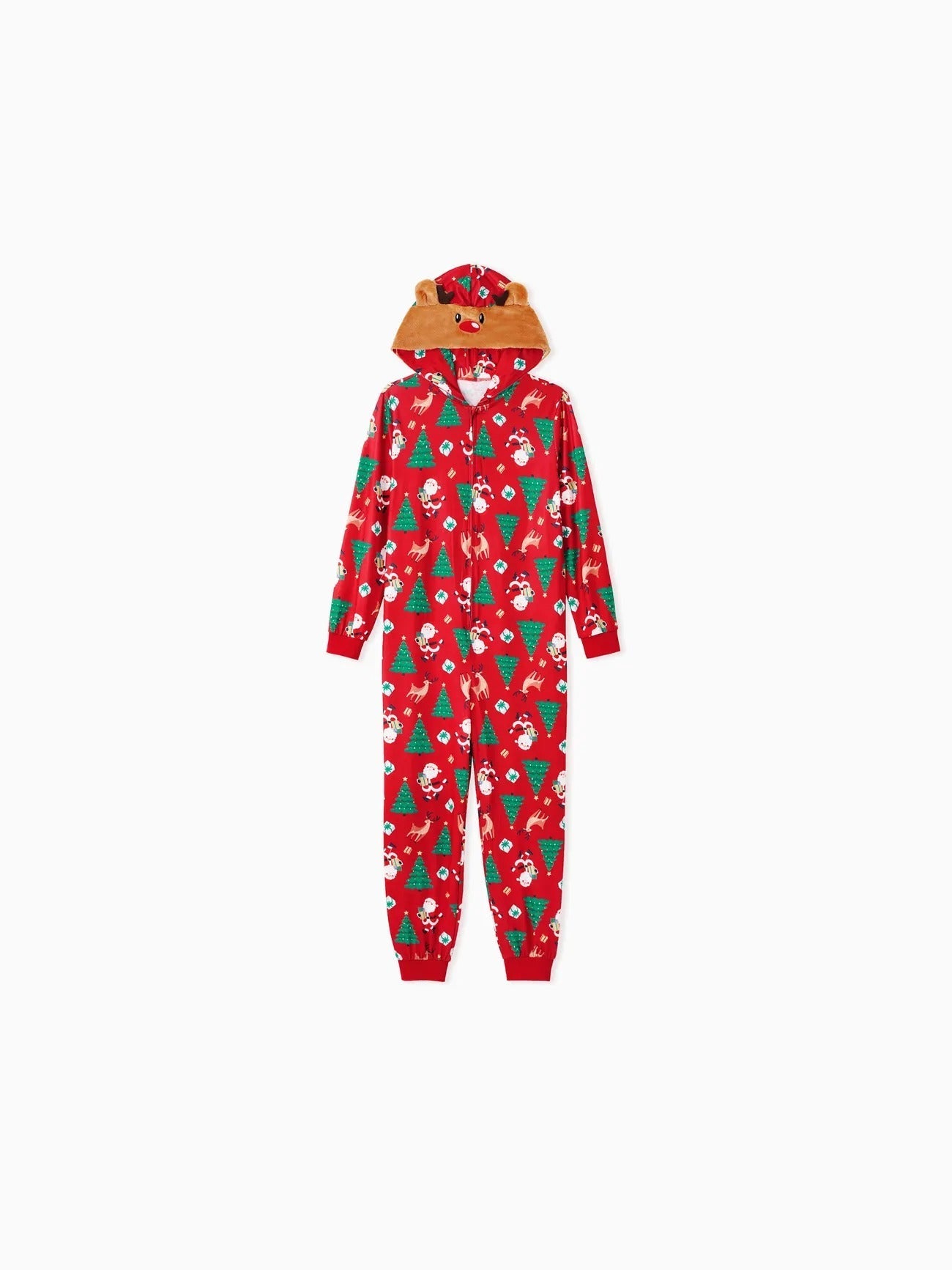 3D Reindeer Hooded Christmas Family Pajama Set