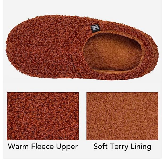 Durable Indoor Slippers With Fleece Lining