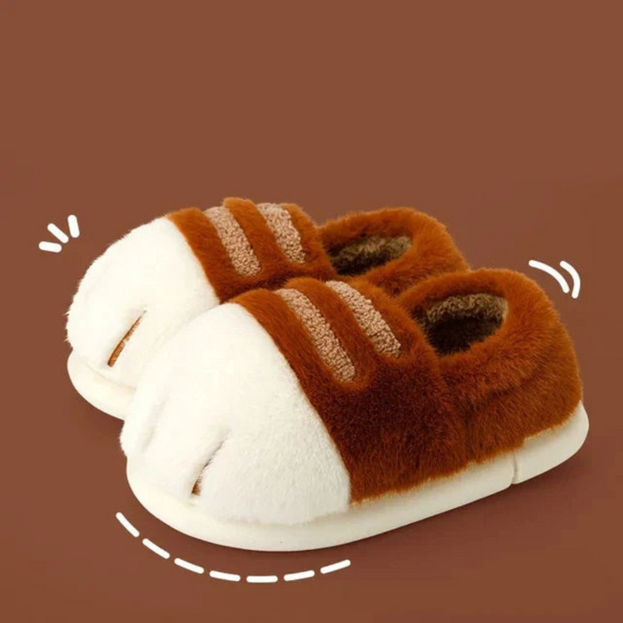 Plush Cat Paw Indoor Slippers