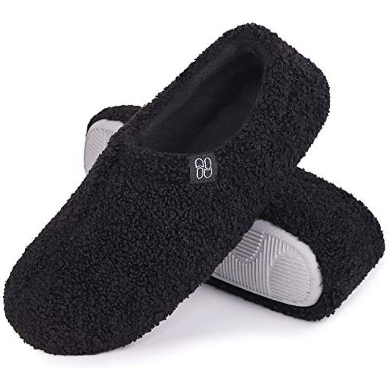 Fuzzy Curly Fur Memory Foam Loafer Slippers