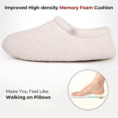 Fuzzy Curly Fur Memory Foam Loafer Slippers