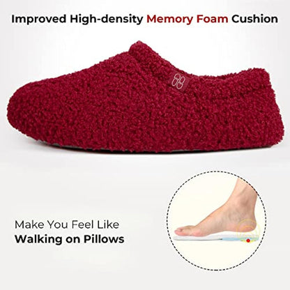 Fuzzy Curly Fur Memory Foam Loafer Slippers