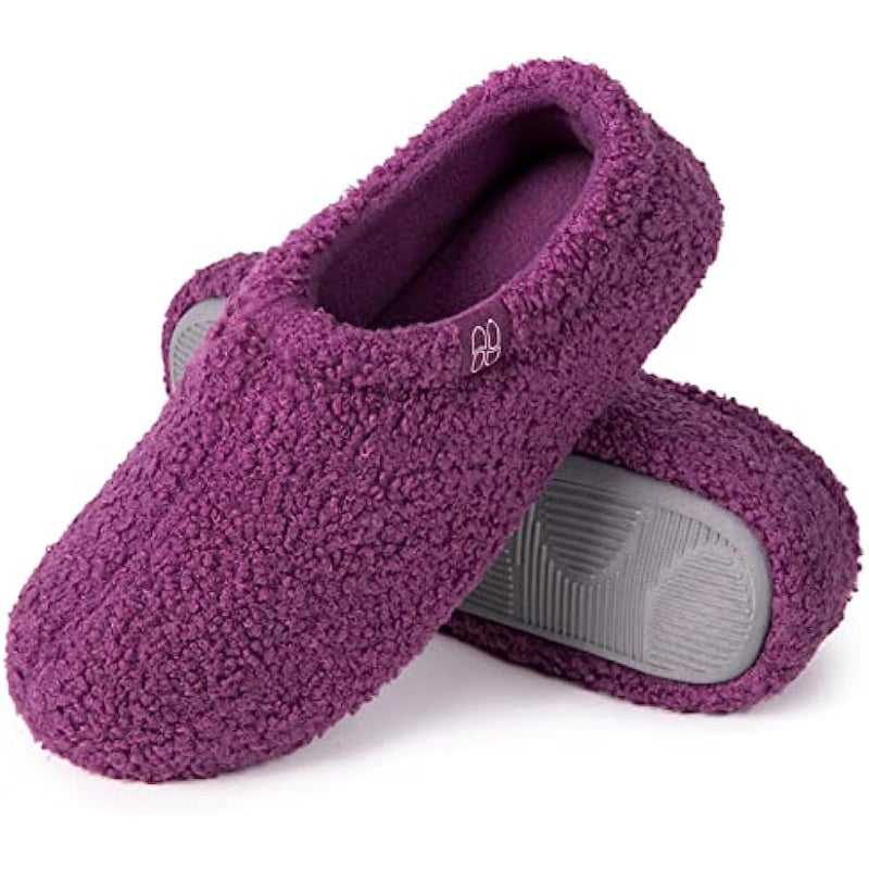 Fuzzy Curly Fur Memory Foam Loafer Slippers