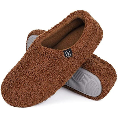 Fuzzy Curly Fur Memory Foam Loafer Slippers