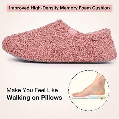 Fuzzy Curly Fur Memory Foam Loafer Slippers