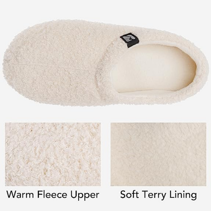 Durable Indoor Slippers With Fleece Lining