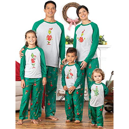 Cozy Grinch Print Pajama Set for the Whole Family