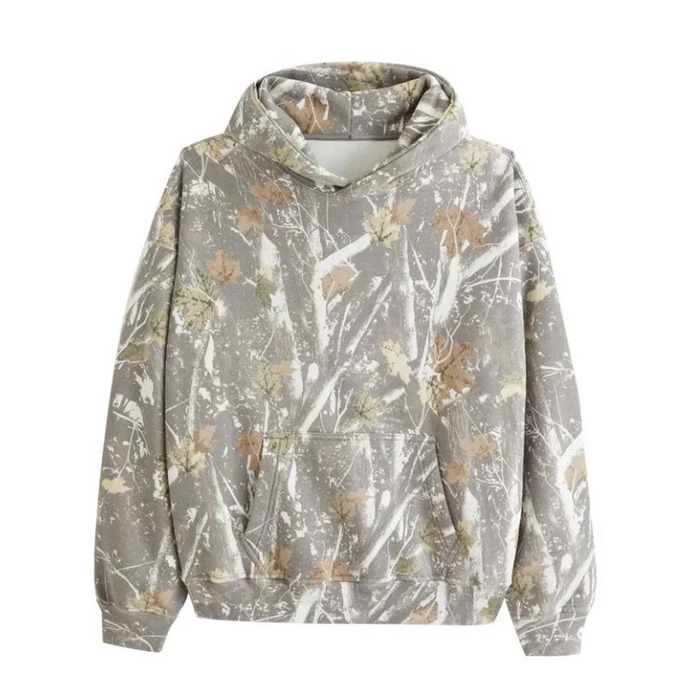 Nature Inspired Camo Leaf Hoodie