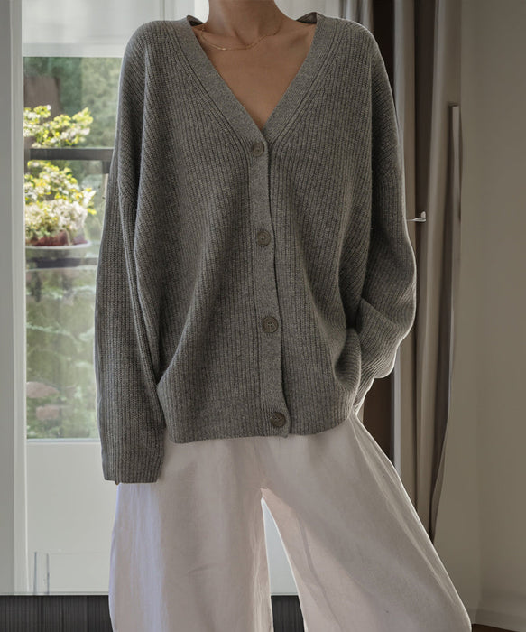 Embroidered Cocoon Cardigan