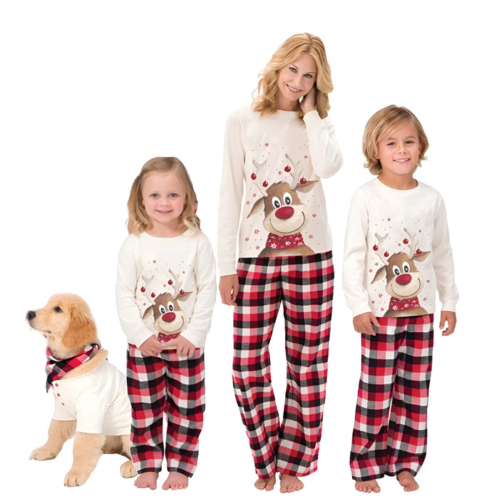 Christmas Deer Printed Matching Family Pajamas Set