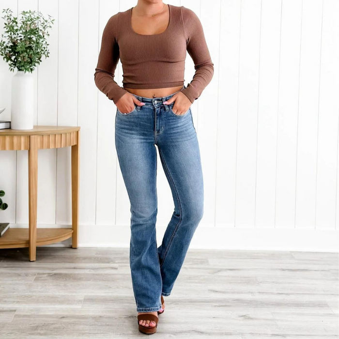 Holy Grail Bootcut Denim Jeans With Amazing Stretch