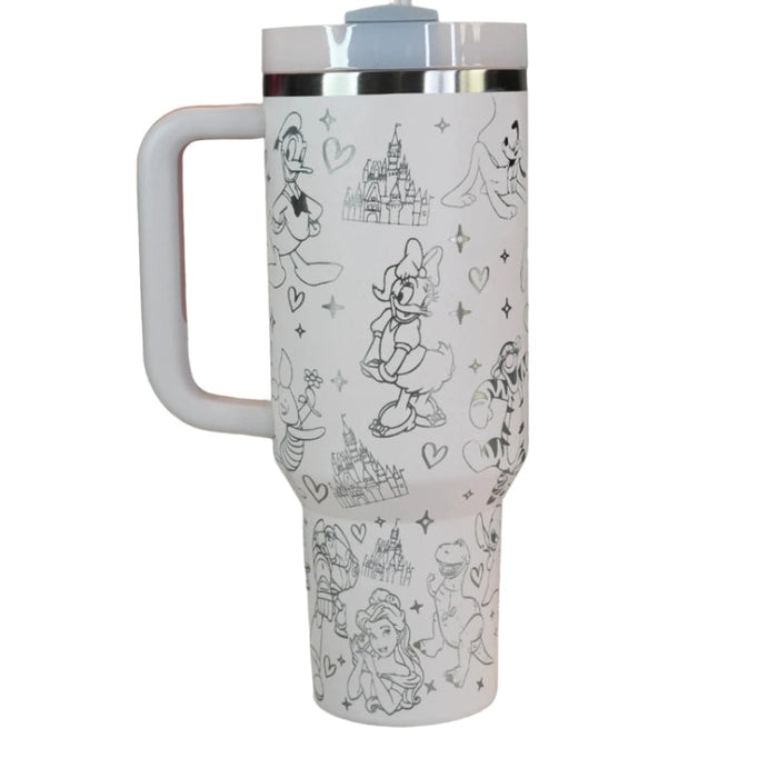 Iconic Character Engraved Tumbler With Handle