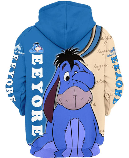 Cozy Zip Up Hoodie With Cartoony Design