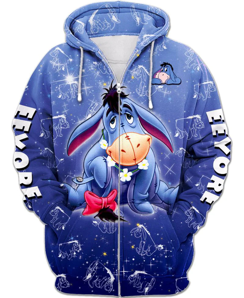 Comfy Hoodie With Eeyore Character Design