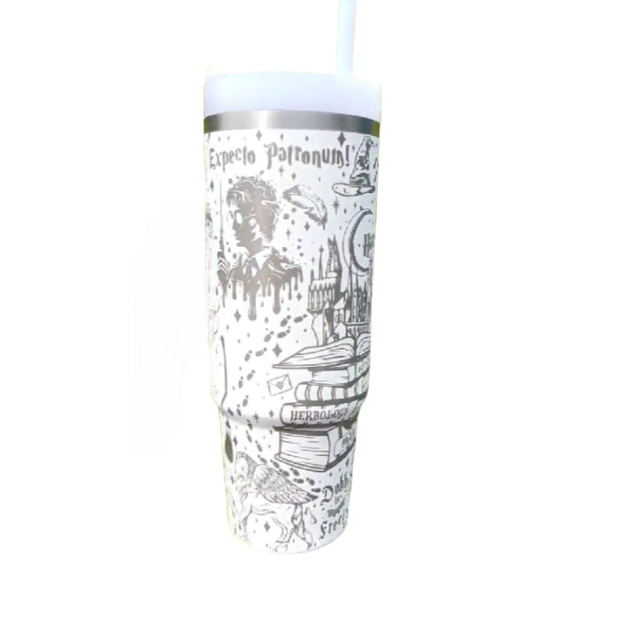 Stunning Harry Potter Designed 40 Oz Tumbler With Handle