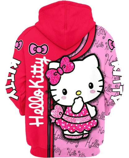 Kitty Graphic Style Hoodie