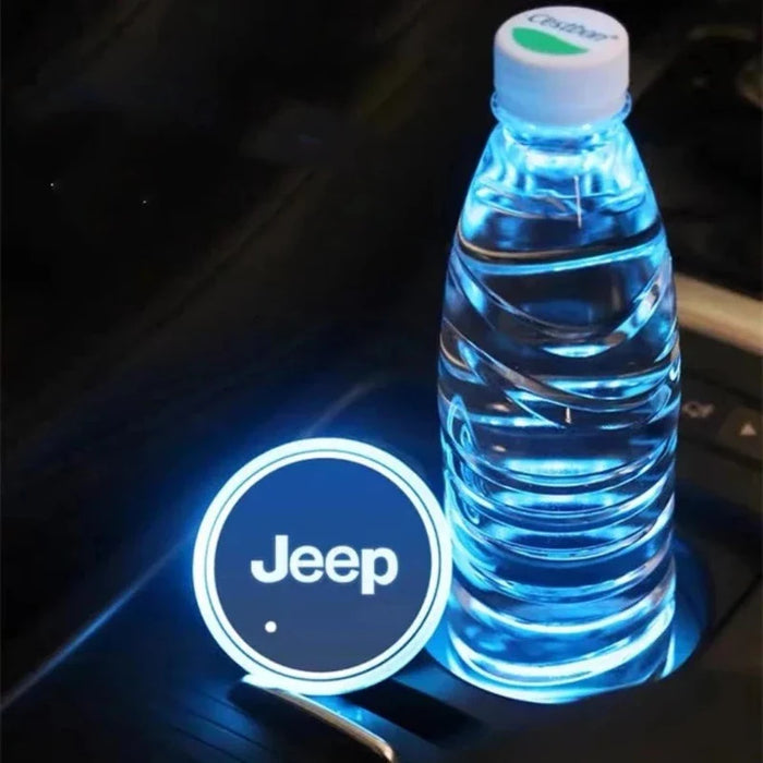 Jeep Cup Holder Lights With Vibration Sensor