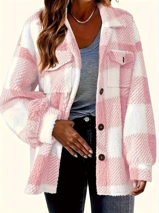 Classic Comfy  Checkered Pattern Jacket