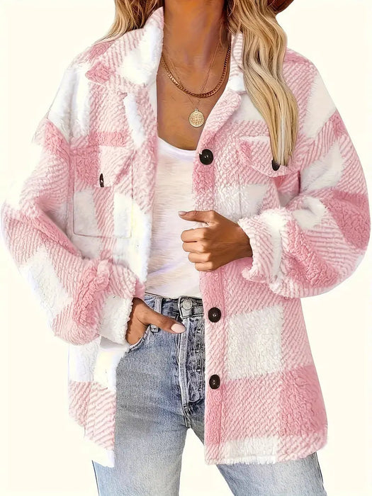 Classic Comfy  Checkered Pattern Jacket