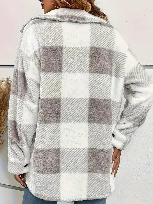 Classic Comfy  Checkered Pattern Jacket