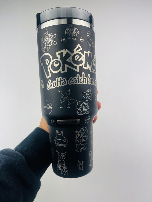 Pokemon Pattern Travel 40 Oz Tumbler