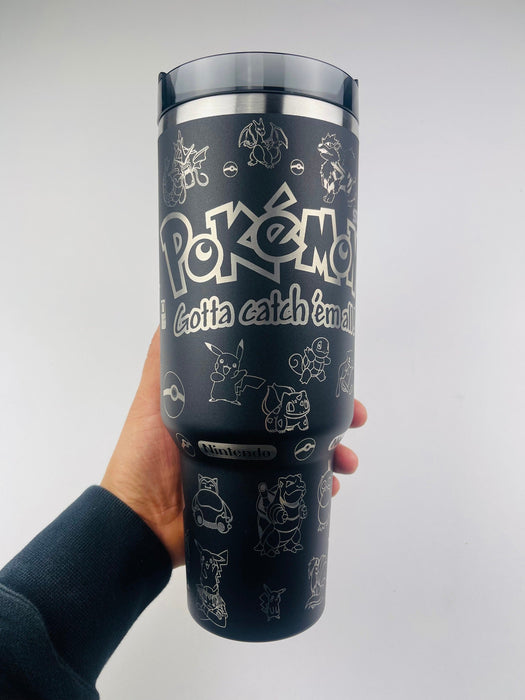 Pokemon Pattern Travel 40 Oz Tumbler