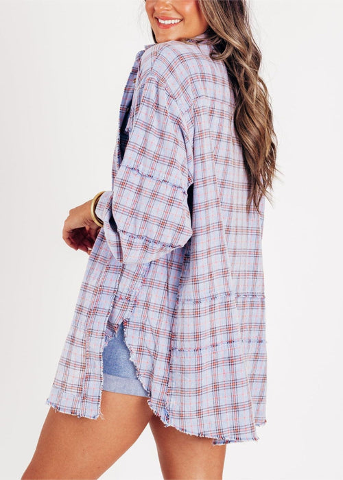 Oversized Flannel Shirt Jacket