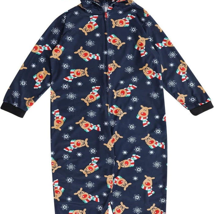 Reindeer Print Family Pajamas Sets