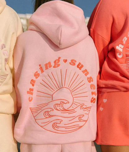 Casual Sunset Inspired Oversized Hoodie