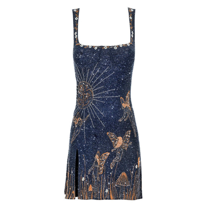 Sparkle Under The Stars Printed Dress