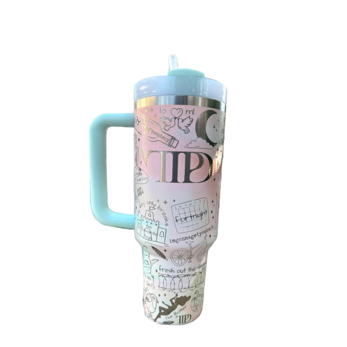 Swiftie Inspired Poet Themed Stainless Tumbler