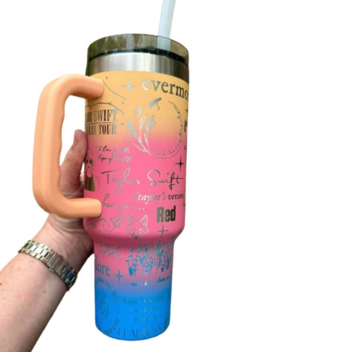 Vibrant Design Printed 40oz Tumbler