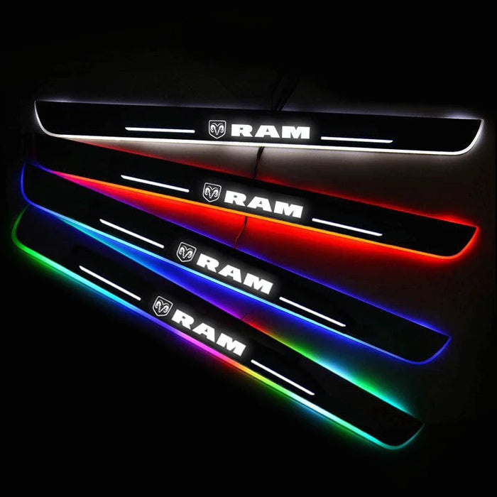 Modern LED Wireless Illuminated Dodge RAM Door Sills