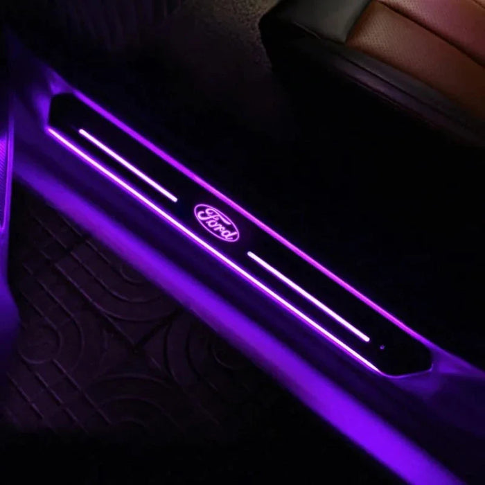 Bright Illuminated Ford Door Sills