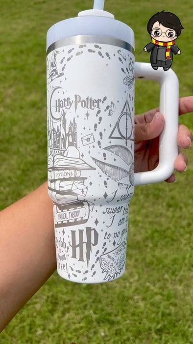 Stunning Harry Potter Designed 40 Oz Tumbler With Handle