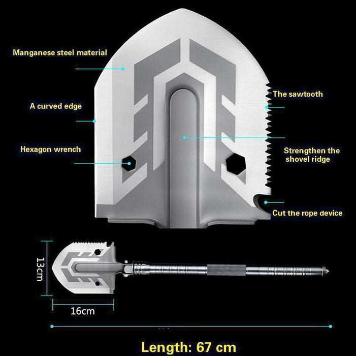 23-in-1 Multi-Purpose Tactical Shovel