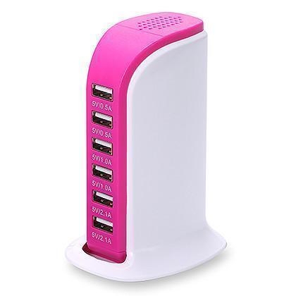 Portable USB charging station – Charge 6 Devices