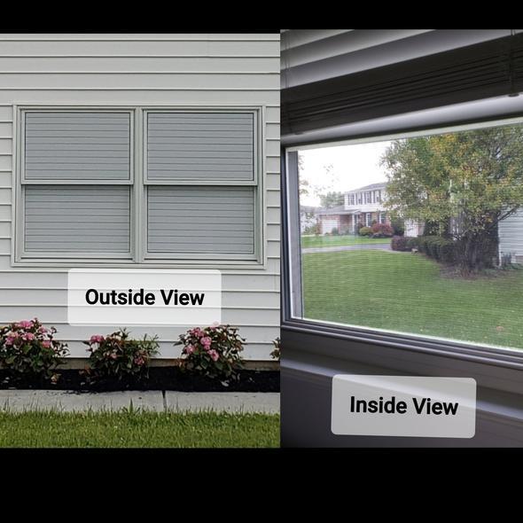 1-way Vision Horizontal Blinds (Applies to Exterior)