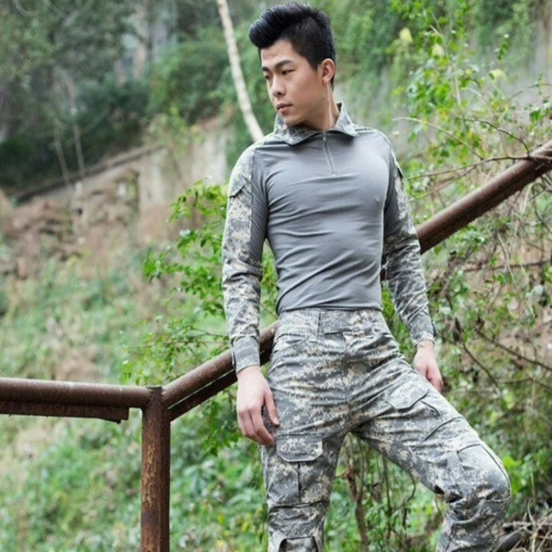 Camouflage Long Sleeve T-Shirts For Men