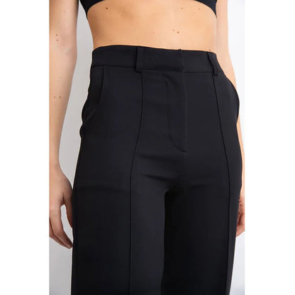 High Waisted Suit Pants With Straw Pleats