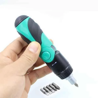 6 In 1 Ratchet Folding Multi-Function Screwdriver