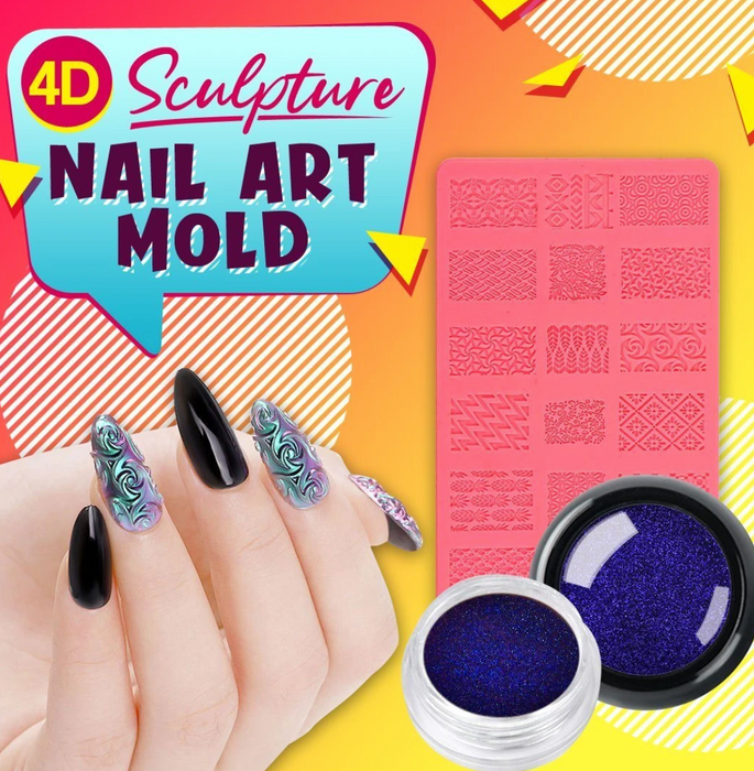 4D Sculpture Nail Art Mold Set