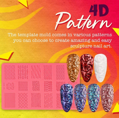 4D Sculpture Nail Art Mold Set