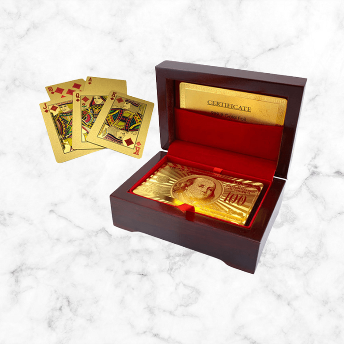 Premium 24K Gold-Certified Playing Cards