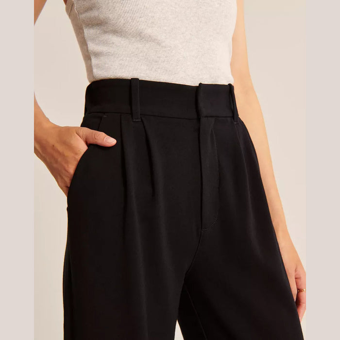 High Waist Tailored Wide Leg Pants