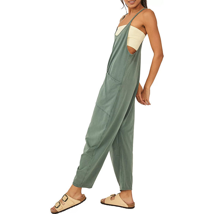 Wide Leg Jumpsuit with Pockets