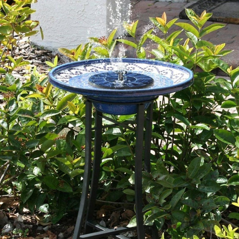 Birdbath Solar-Powered Fountain Pump
